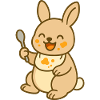 Alimentation de bébé petit lapin