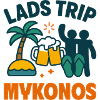 Lads Trip Mykonos Party Shirt