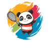 Sportlicher Pandaheld