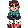 Gamer Cartoon mit Controller
