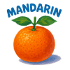 illustration de mandarine joyeuse