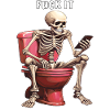 SKELETON TOILET FUCK IT