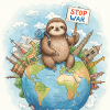 Sloth Wanderer Stop War