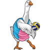 Duck Volleyball Player Volleyball