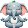 Buddhist Elephant Yoga Relaxation