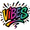 VIBES Graffiti Lettering – Colourful Statement