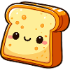 Cute Kawaii Cheese Toast Illustration