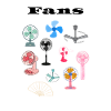 A selection of fans