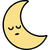 Sleeping Moon Cartoon