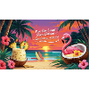 piña colada drink hawaii design
