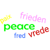 Peace word cloud