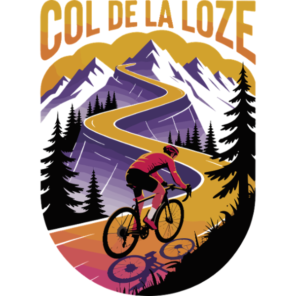 Koszulka "Col de la Loze – Cyclisme alpin intense"