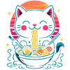 Kawaii Ramen Cat