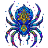 Neon Spinne