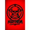 Mayhem Letters&Skull Logo