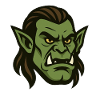 Orc long hair