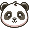 Panda pastel face