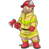 Otter Firefighter Axe Fire Brigade