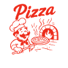 Pizzabäcker Retro Design
