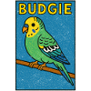 Budgie Cartoon - Weathered Look