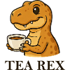 Tea Rex Dinosaur T-paita Teen Juoja Sanonta
