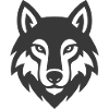 Wolf head logo icon