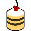 Cake with cherry