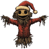 Funny Christmas Scarecrow