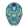Blue skull by Owan