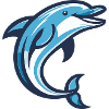 Dolphin blue wave