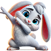 Bunny Dabbing Comic