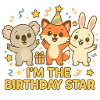 Birthday Star Animal Crew