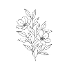 Botanical line art
