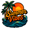 Tropical Sunset Summer Vibes