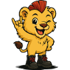 Roi de la savane punk