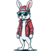 Cool street style rabbit