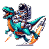 Astronaut Dinosaur