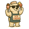 Polar bear sells cream
