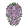 purple skull by Owan