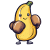 Boxing banana