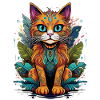 Graffiti Jungle Cat