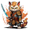 Samurai Katze - Anime Kriegerkatze