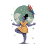 Yoga & Parrot: Inner Peace