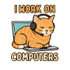Sjov IT-kat – Jeg arbejder på computere