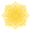 Mandala Yellow Sun