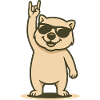 Wombat à bascule