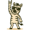 Zebra with spikes