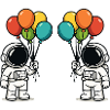 Astronaut Balloons 2