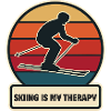 Skiing is my therapy