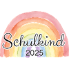 Schulkind Regenbogen bunt